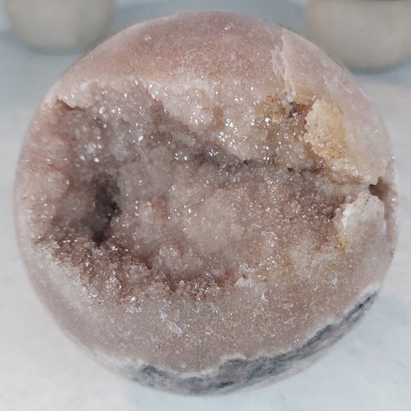 Pink Amethyst Sphere | Heart Healing • Serenity • Divine Feminine Energy - Picture 1 of 6